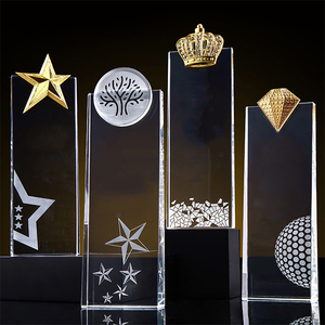 Vente chaude Unique Personnalisé Sublimation Logo Vierge Imprimer Trophées Sport Personnalisé Haute Qualité Premium <span class=keywords><strong>Trophee</strong></span> Award Crystal Trophy - Product Image 4