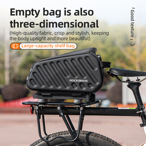 ROCKBROS <span class=keywords><strong>sacoche</strong></span> de vélo de grande capacité avec serrure à combinaison <span class=keywords><strong>antivol</strong></span> VTT étagère arrière siège sac de rangement étanche à la pluie - Product Image 6