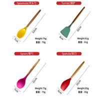 Nouvel ensemble d'ustensiles de cuisine intelligents 12 pièces en nylon et silicone pour la maison - Outils de pâtisserie compatibles lave-vaisselle, micro-ondes et four