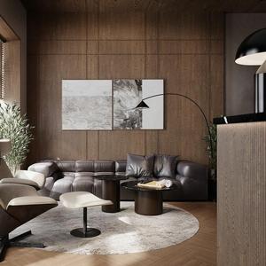 Muebles de Barbería de Diseño Moderno y Lujoso Personalizados con Iluminación LED 3D, Vitrinas <span class=keywords><strong>Vintage</strong></span> para Peluquería con Iluminación - Product Image 3