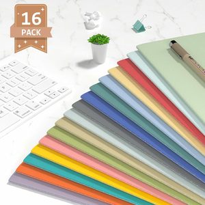 Cuadernos <span class=keywords><strong>para</strong></span> Escribir, Tamaño A5, Rayados, Tapa Dura, Papel Recubierto, Paquete <span class=keywords><strong>de</strong></span> 16, 16 Colores, 8.3x5.5 Pulgadas, Papel Offset Escolar - Product Image 4