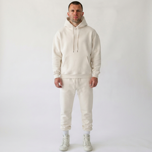 Ensemble de survêtement personnalisé pour homme, sweat-shirt à capuche 100% coton, pantalon de jogging, streetwear, vêtements de sport, ensemble de survêtement deux pièces, vêtements urbains - Product Image 1