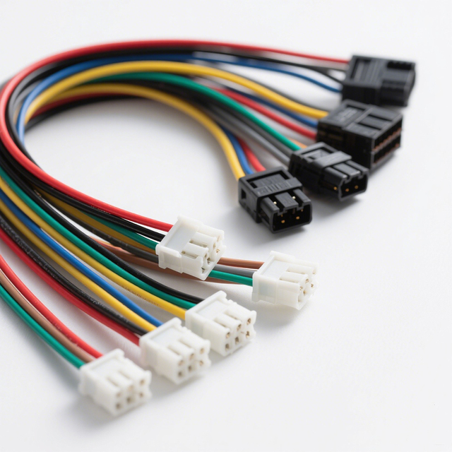 Custom Multi-Pin Pitch Male to Female Electronic Wiring Harness Adapter Cable Assembly with PTFE/PVC Insulation