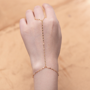 Pulsera de anillo 2 en 1 turquesa chapada en oro de plata de ley 925, pulsera de cadena de mano de mal de ojo de piedra azul y juego de anillos con anillo - Product Image 1