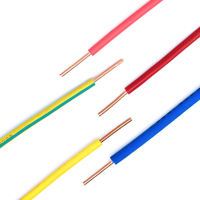 Niederspannung grüner und gelber Kupfer leiter flexibler elektrischer Haus draht 1,5mm 2,5mm