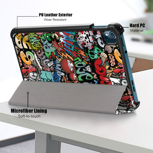 Imprimer Slim Trifold Folio Stand Aimant PU Housse en cuir pour <span class=keywords><strong>Nokia</strong></span> <span class=keywords><strong>T10</strong></span> 8 "2022 - Product Image 4