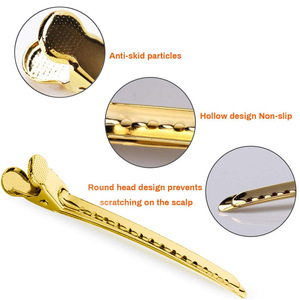 Clip per Capelli in Metallo con Presa Forte Personalizzabili, Ampiamente Utilizzate per Sezionare, Posizionare, Colorare, Evidenziare e per l'Acconciatura in Salone - Product Image 5