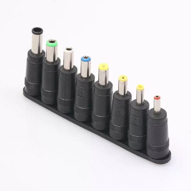 DC Converter Head 8-piece Set Laptop Router Power Plug Universal Adapter Adapter