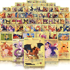 Cartes de collection <span class=keywords><strong>Pokémon</strong></span> - Cartes dorées - Cartes argentées - Cartes colorées - Style dessin animé - Collection pour joueurs - Product Image 1