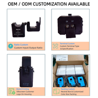 Transformateur de courant à noyau divisé YHDC SCT024TS-D(24mm) avec sortie tension CC 100-300A vers 1/3/5V CC, précision 1%, CE RoHS, passif