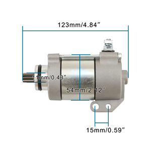 Moteur de démarrage de moto GOOFIT 12v 9T de remplacement pour 250XC-W 2008-2016 300 EXC Six Days 2009-2016 <span class=keywords><strong>Freeride</strong></span> 250R 2014-2017 - Product Image 1