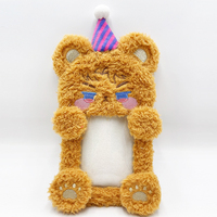 Nouveau dessin animé populaire Animal caractéristique peluches douces écureuil PVC porte-carte photo sacs à main