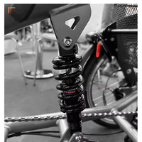 Amortisseur Dv22ar 165 190 150mm 125mm pour trottinette électrique et VTT, suspension arrière réglable, ressort amortisseur