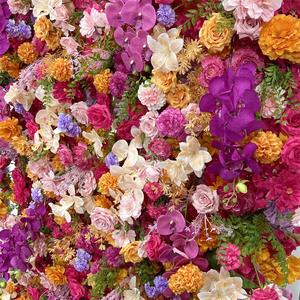 Bright Visual Effect <b>Artificial</b> Flower Wall Panel 8ft x 8ft Wedding Reception Event Decor - Product Image 4