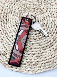 Porte-clés en tissu personnalisé avec broderie sur mesure pour cadeaux promotionnels, vente en gros de mode - Product Image 6