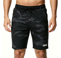 Shorts unisexes à séchage rapide, taille mi-haute, 100 % polyester, camouflage, pour la plage, la course à pied, le fitness, les activités de plein air, respirants, design personnalisé, OEM