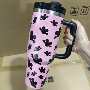 Vaso Térmico Personalizado de 40oz con Asa y Popote, Botella de Agua de Acero Inoxidable con Diseño de Calabaza de Halloween para Regalo de Decoración Gótica, Fantasma, Bruja - Product Image 1
