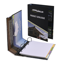Classeur à levier personnalisé en carton A4 A5, 3/4 anneaux, pour bureau, en promotion