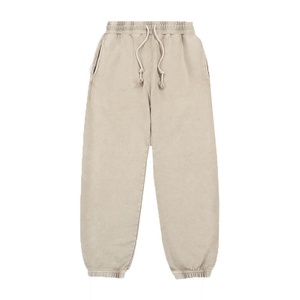 กางเกงจ็อกเกอร์ผ้าฝ้าย 100% สกรีนโลโก้ได้ สำหรับออกกำลังกาย ระบายอากาศดี สไตล์วินเทจ มีกระเป๋า กางเกงเอวกลางสำหรับผู้ชาย บริการ OEM - Product Image 2