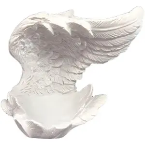 Fourniture en gros ailes d'ange ailes de plumes Base de boule en résine artisanat en cristal - Product Image 1