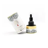 Boîte d'emballage en tube de papier rond pour huile essentielle/parfum, écologique, faite à la main, personnalisée, pour les soins de la peau, impression CMYK