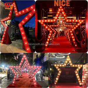 SMOOTH Customized Wedding Events Decoration RGB <b>Lighted</b> LED Marquee <b>Star</b> Arch - Product Image 2