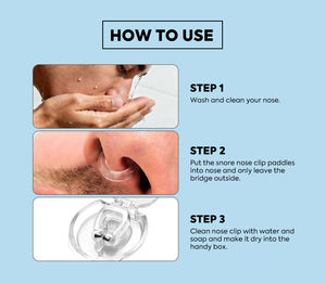 Clip nasal magnétique en silicone anti-ronflement efficace en gros avec étui - Product Image 5