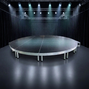 Scène ronde ajustable et personnalisable pour événements en plein air, concerts, plateforme de scène portable - Product Image 2
