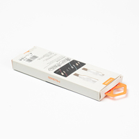 Boîte de produits électroniques recyclables avec logo personnalisé en gros Boîtes en papier d'emballage avec câble de données USB avec trou de suspension