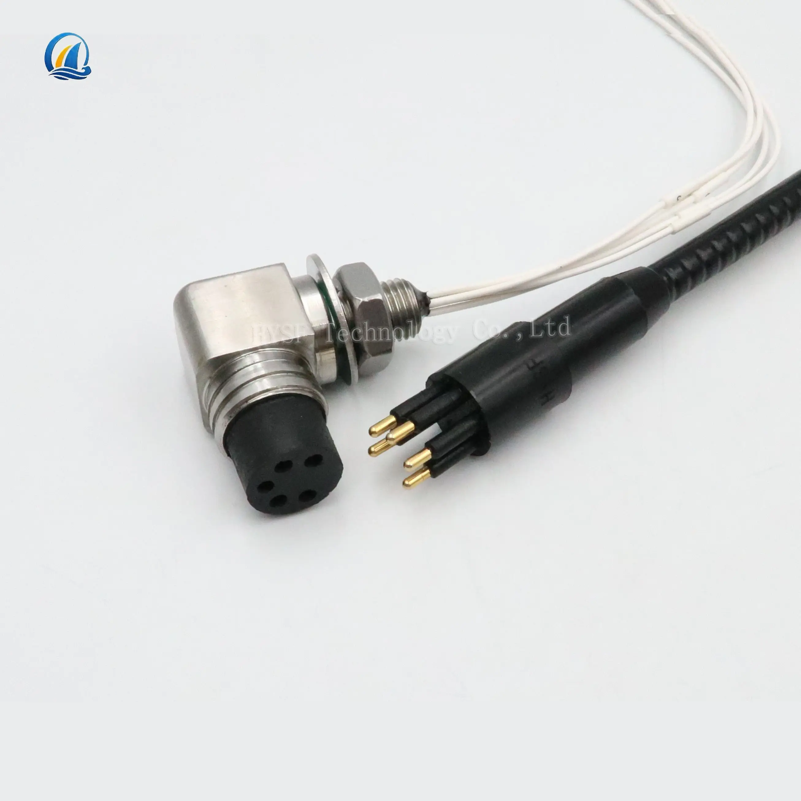 Micro Right Angle L-type 5-8-core Deep-water Connector Waterproof Wet Pull Male Plug And Female Plug