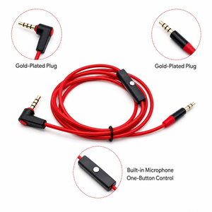 <span class=keywords><strong>Cable</strong></span> de Audio de 3.5mm con Micrófono y Control Remoto, <span class=keywords><strong>Cable</strong></span> de Repuesto <span class=keywords><strong>para</strong></span> <span class=keywords><strong>Auriculares</strong></span> con Conector en Ángulo Recto de 90 Grados <span class=keywords><strong>para</strong></span> <span class=keywords><strong>Beats</strong></span> - Product Image 6