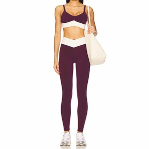 Haut court croisé pour <span class=keywords><strong>femme</strong></span> en polyester effet seconde peau, extensible dans les quatre sens, avec encolure en V et fines bretelles réglables, personnalisable avec logo OEM - Product Image 4