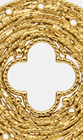 Collier Pendentif Géométrique Circulaire Creux en Laiton Plaqué Or 24K, Vente Chaude, Personnalisable, Vente en Gros, Cadeau Tendance pour Femme