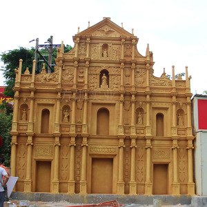 Réplica de Resina del Gran Premio de Macau, Escultura para Montar en el Suelo, Modelo Arquitectónico Tradicional Hecho a Mano - Product Image 1
