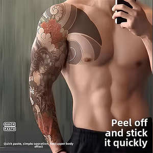 Tatuajes Temporales de <span class=keywords><strong>Manga</strong></span> Completa Unisex - Resistentes al Agua y al Sudor para Celebraciones y Reuniones, Tendencia de Celebridades de Internet - Product Image 3