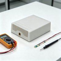 Détecteur de fuite d'eau intelligent électrique IP54, boîtier en plastique ABS, boîtiers d'instruments électroniques sans fil personnalisés, 100*80*29mm