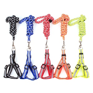 Set Guinzaglio e Pettorina Riflettente Ecologica per Cani, con Bordo in Pelliccia, Regolabile, per Cani Piccoli/Medi, Resistente - Product Image 2