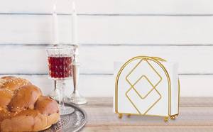 Heavy-Duty Metal <b>Napkin</b> <b>Holder</b> with Modern Design Indoor and Outdoor Use Organizes <b>Napkins</b> on Any Table - Product Image 4