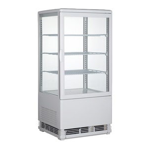 98L <span class=keywords><strong>Countertop</strong></span> Thương Mại <span class=keywords><strong>Chiller</strong></span> 4 Kính Phẳng Bánh Hiển Thị Showcase - Product Image 2