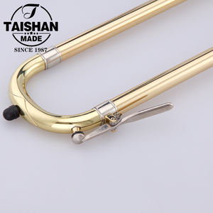Marca China Taishan, cuerpo de latón, laca dorada, tono de Color, trombones tenor Bb - Product Image 4