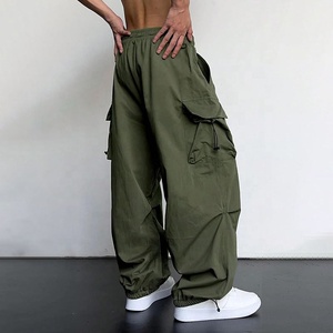 Pantalon cargo parachute pour hommes et couples, coupe ample et décontractée, style <span class=keywords><strong>harem</strong></span> hip-hop, streetwear urbain, vêtements hipster, pantalon baggy - Product Image 5