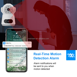 新しい双方向オーディオ4MP 2KデュアルレンズワイヤレスWiFiビデオPTZカメラ360スマートホーム屋内V380プロWiFiセキュリティIP CCTVカメラ - Product Image 5