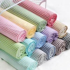Tela a cuadros de sarga de algodón puro teñido de hilo RTS <span class=keywords><strong>para</strong></span> <span class=keywords><strong>ropa</strong></span> de cama DIY <span class=keywords><strong>para</strong></span> niños - Product Image 1