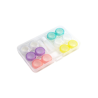 Étui à lunettes à double usage, boîte à double couche faite à la main, boîtes à lentilles de contact polyvalentes pour hommes et femmes, accessoires pour lunettes