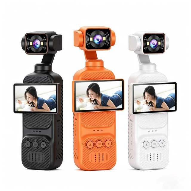 New 2K Vlogging Camera 2.78" Screen 270° Wide View Pocket Action Camera Handheld Camcorder Video Camera for TikTok Vlog