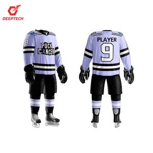 قميص هوكي الجليد مخصص بالجملة، زي فريق OEM ODM، تصميم احترافي، قماش شبكي ثقيل الوزن وقابل للتنفس، حد أدنى منخفض للطلب، سعر المصنع - Product Image 3