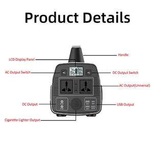 150watt 300 watt 500 watt 600 Watt Cắm Trại Di động cung cấp điện 150W 300 W 500 W 600 W nhà máy điện năng lượng mặt trời Máy phát điện - Product Image 2