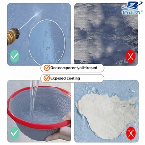 Peinture imperméable écologique haute performance, revêtement imperméable en <span class=keywords><strong>caoutchouc</strong></span> de silicone liquide <span class=keywords><strong>pour</strong></span> toits, murs extérieurs, terrasses - Product Image 5