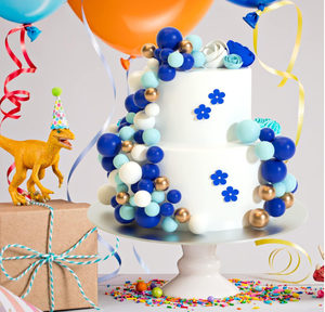 Decoración para Pastel con Globos, 32 Piezas de Globos Mini de Espuma y Alambre, Palitos para Decorar Pasteles, 4 Colores/Tamaños para Decoraciones de Pasteles de Bodas, Fiestas y Cumpleaños - Product Image 4