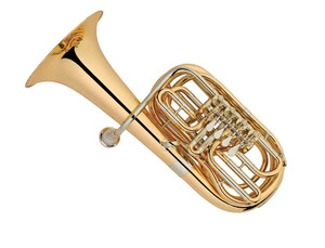 <span class=keywords><strong>Tuba</strong></span> <span class=keywords><strong>double</strong></span> F/Eb Eastern Music, système à 4 pistons rotatifs, modèle compact laqué or pour solo - Product Image 2